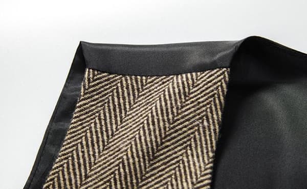 Mænds Slim Fit Dobbeltbrystet Suit Vest Coffee S