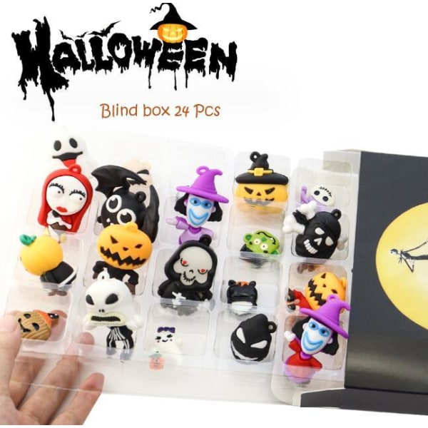 24 stk. Halloween Advent Nedtællings Blind Box Style 5