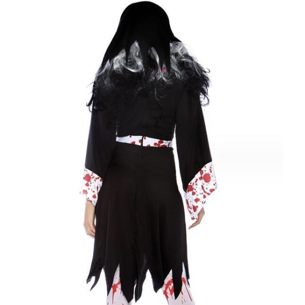 Zombie Blodplettet Nonne Kostume Halloween Cos Kostume M