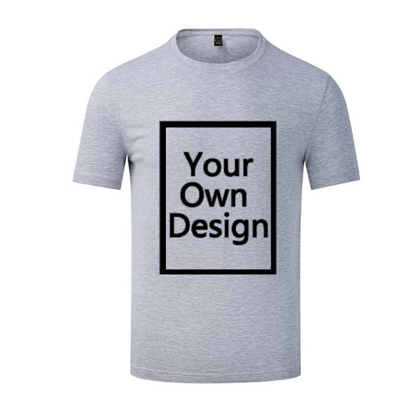 Personliga T-shirts för Män/Kvinnor - Designa Din Egen GRAY M
