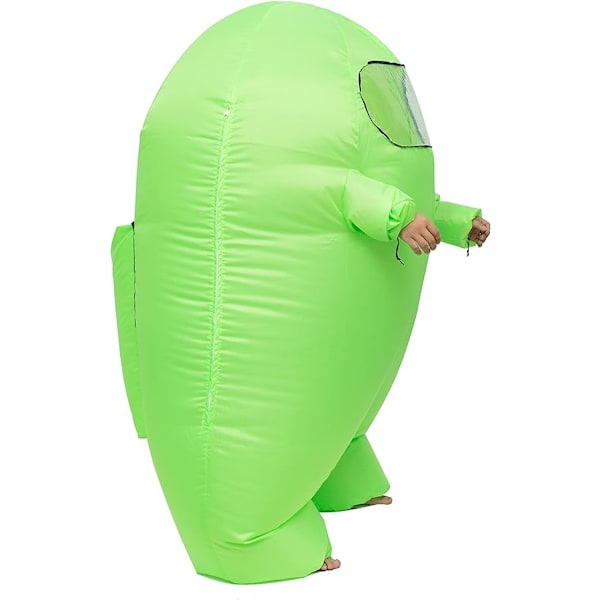 Uppblåsbar Astronaut Rymddräkt Uppblåsbar Dräkt Helkroppsdräkt Halloween Cosplay Dräkter Green Kid