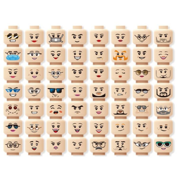 56st Mini Expressions Figurer Block Set white