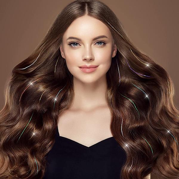 Clip-in Hårglans-Extensions Kit til Halloween Cosplay Fest Gold
