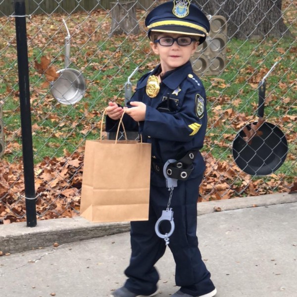 Børne Politiuniform Sæt Tilbehør Til Børn Halloween Kostume L