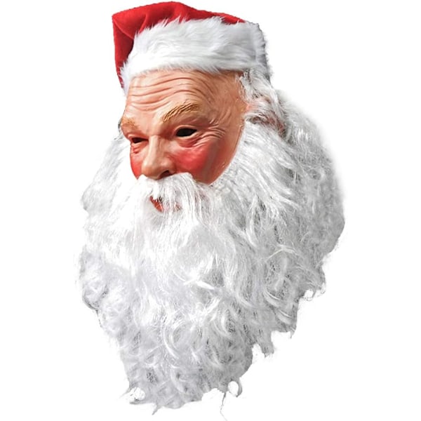 Realisttisk Jultomtemask i Latex för Juldräkt 45*25CM