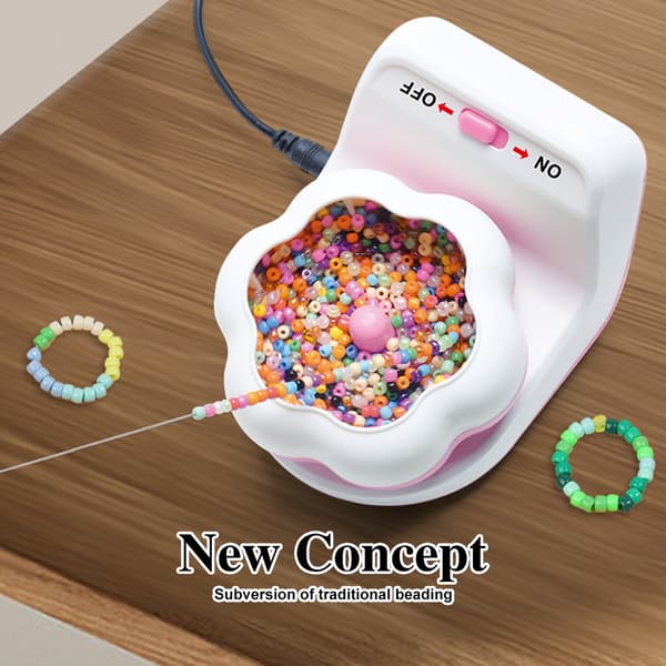 Elektrisk leireperle-spinner med base Automatisk leireperle-spinner 10.3*8*10CM