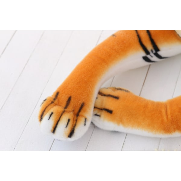 Realistiska mjuka gosedjur Plyschleksak Tiger yellow 40CM
