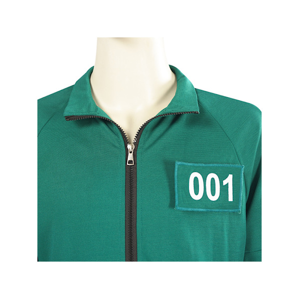 Squid Game Spiller 001/456 Voksen Cosplay Track Suit No.001 M