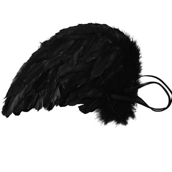 Halloween Engel Vinger Cosplay Engel Kostume Black 55*40CM