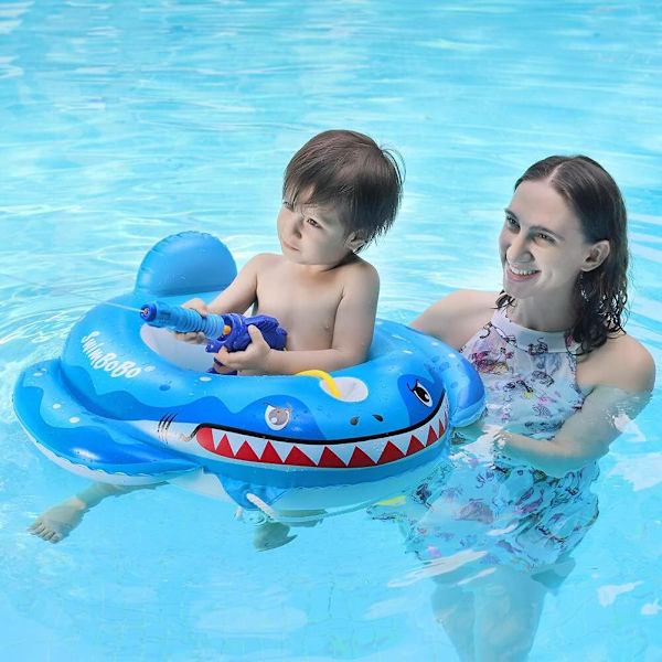 Uppblåsbar Pool Float med Säte Båt Flygplan Pirater Hajar Bil för Barn Utomhusleksaker