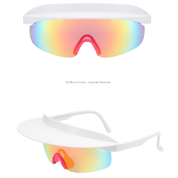 UV-skydd Cykelsolglasögon med hattkant Style 8
