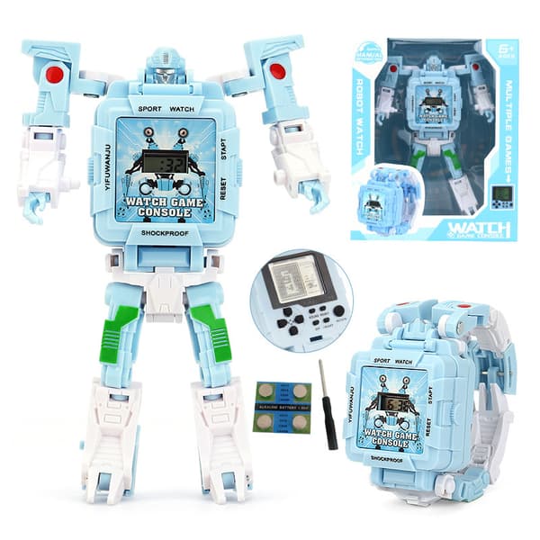 Robot Transformer Barnas Klokker Blue