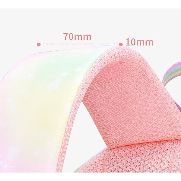 Vattentät skolväska för barn med ryggskydd och axelremmar Dream Pink L