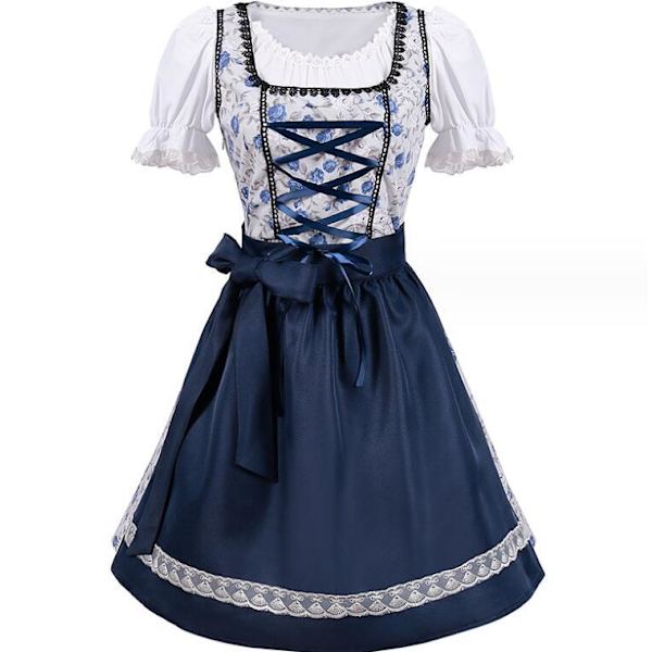 Naisten Oktoberfest-asu Halloween Cosplay-palvelijan asu L