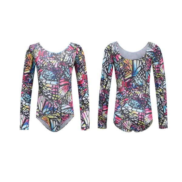 Tjejer Leotards One-Piece Färgglada Danskläder rainbow 110cm