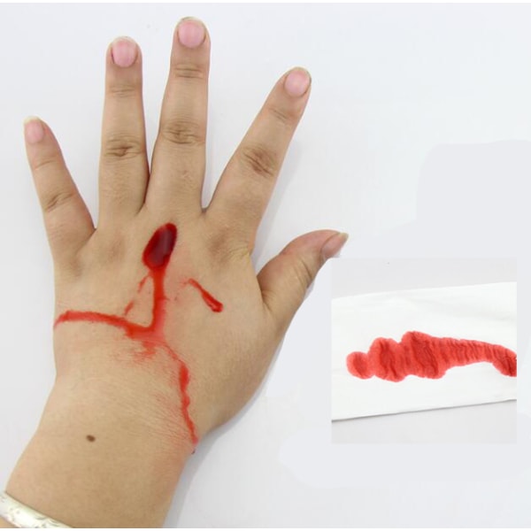 5 stk Simulert Kunstig Blod Halloween Blodspytting Rekvisitter 5 PCS