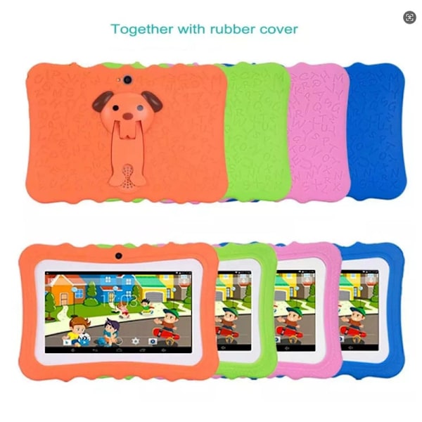 Barnas nettbrett 7 tommer 16GB Kids Android-nettbrett Green