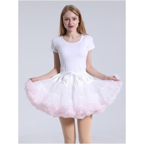 Dam Tutuskjort i Chiffon med Elastisk Midja - Prinsessa Ballet Dans Multi-Lager Color 2