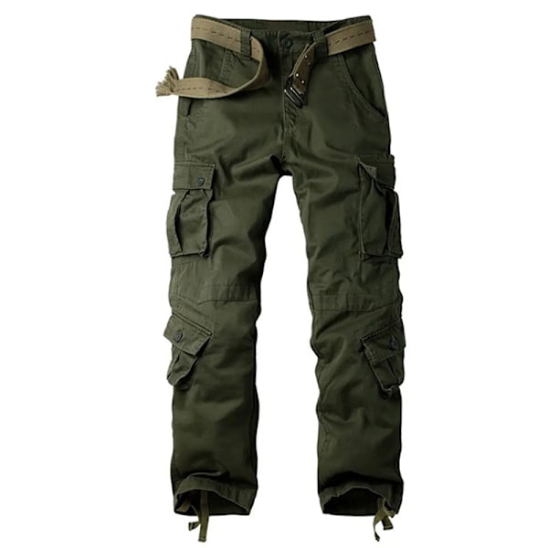 Herrkläder Casual Cargo Byxor Militär Armé Camo Byxor Combat Work Byxor Army Green 30
