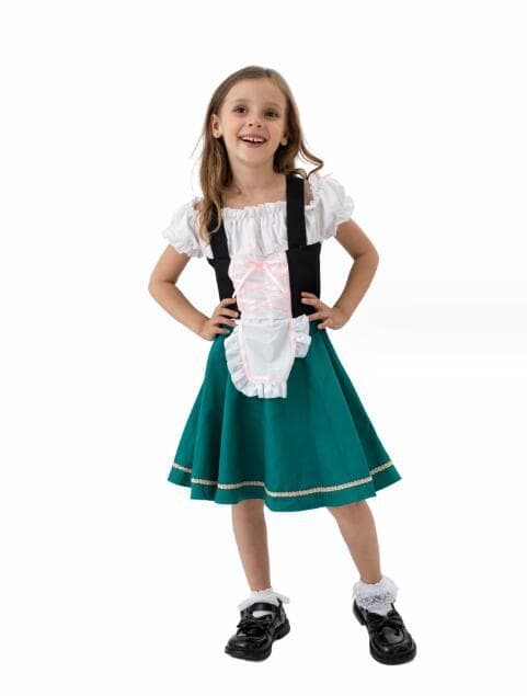 Barnens München Oktoberfest Flickas Kostym L