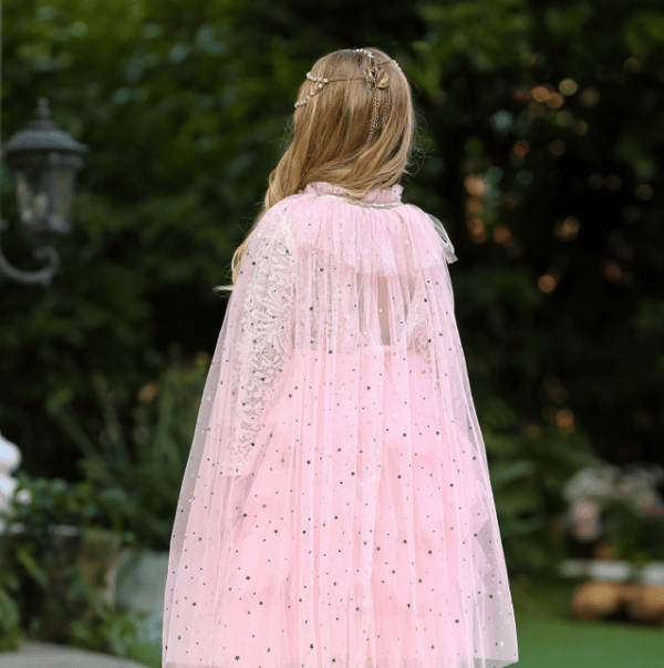 Prinsesskappa för små flickor Cape pink M