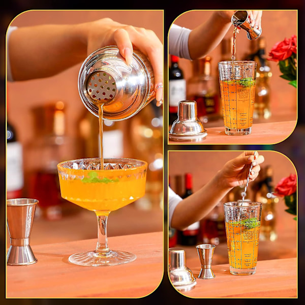 14oz Cocktail Shaker Bar Set, 17 delar