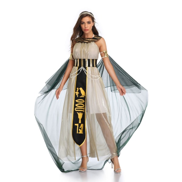 Cleopatra kostym för kvinnor, Farao kostym för män Woman M