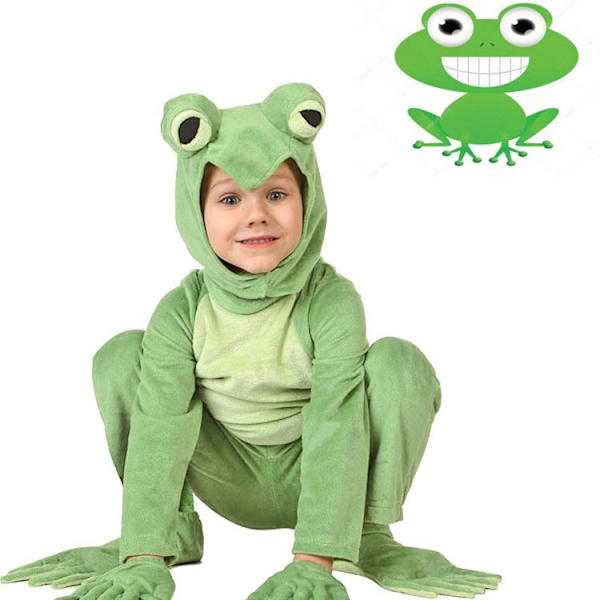 Deluxe Toddler Frog Kostyme - Froskedrakt for Barn M