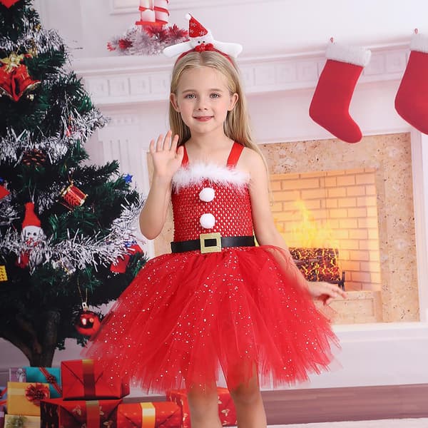 Jule- og Halloween-dansekostymer for jenter M