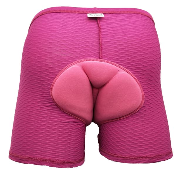 Cykelunderkläder för kvinnor, vadderade cykelbyxor Pink M