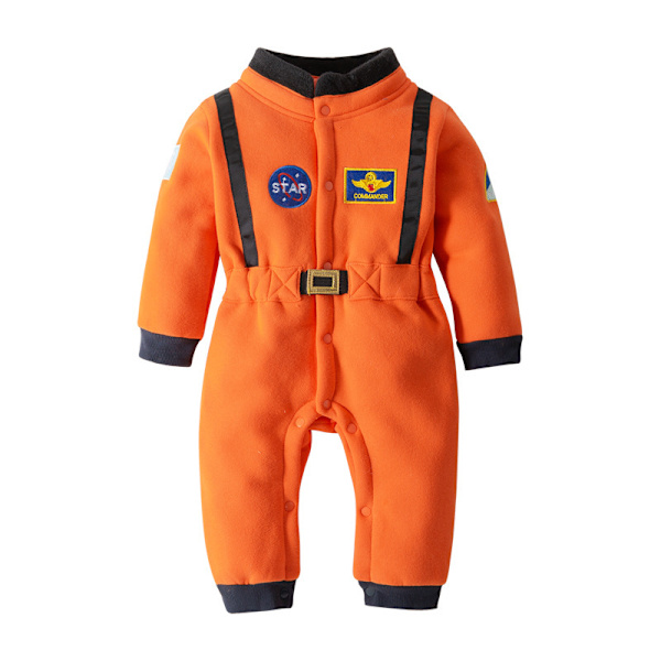 Astronautdräkt för barn, rymddräkt Onesie Orange 100