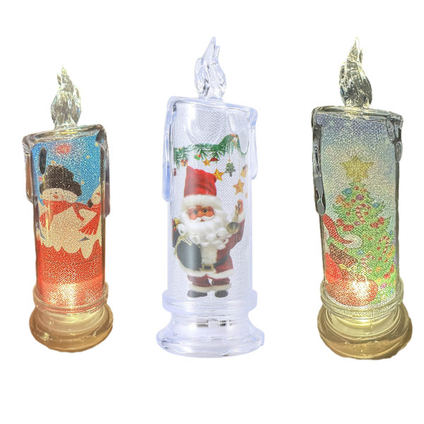 3 stk Julelys uten flamme for hjemmedekorasjon Set 1