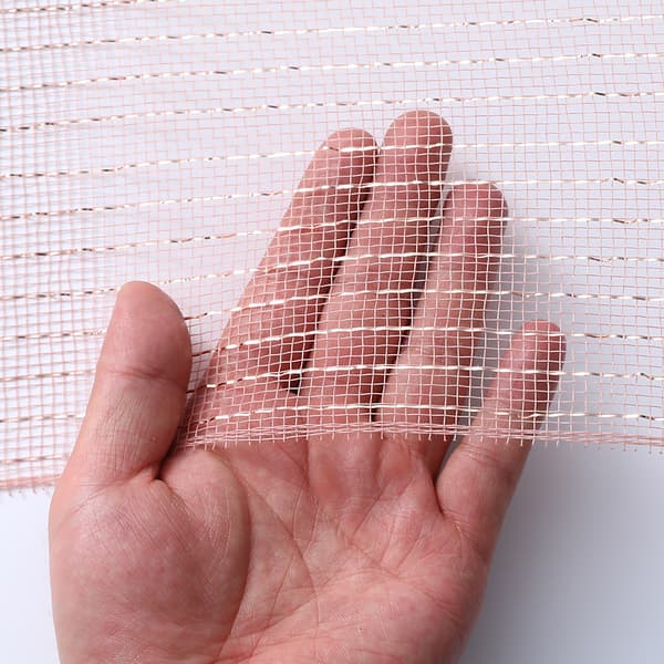 Guld och Silver Mesh DIY Julgran Glitter Mesh Rulle Dekoration Pink