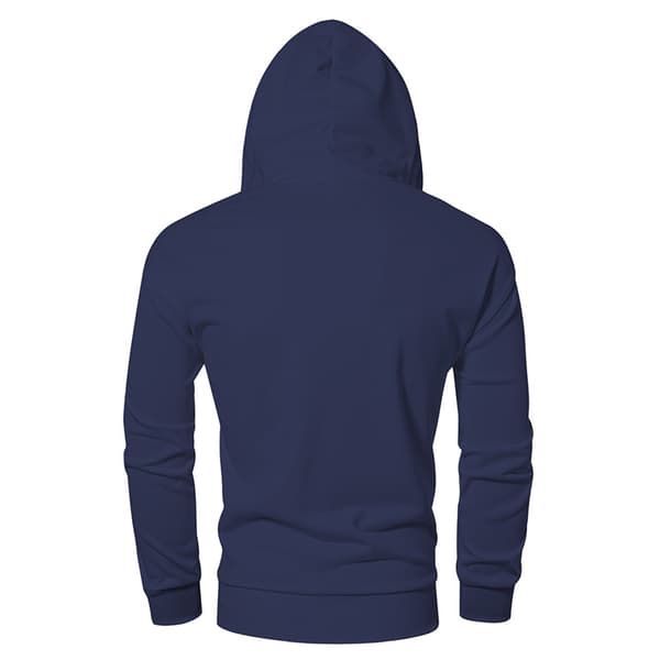 Fleecehettegenser med full glidelås for menn Dark Blue XL