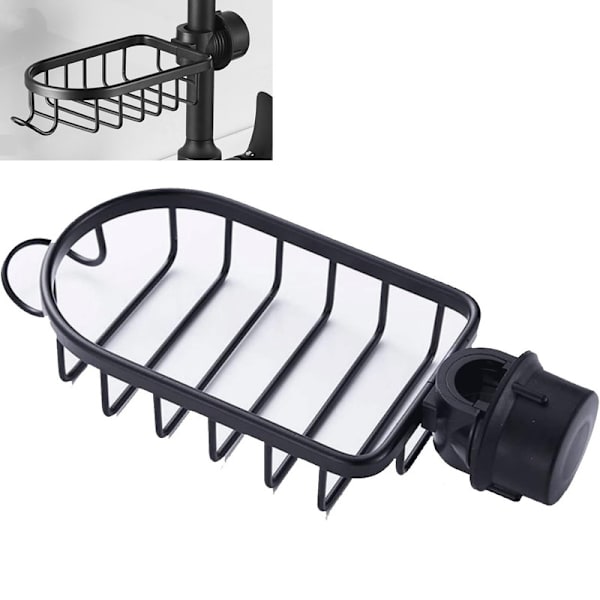 Köksdiskborsthållare, Kranfäste, Duschstång Black