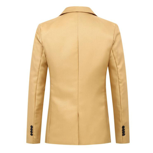 Herreblazer i smal passform - Business Casual Dressjakke Khaki M