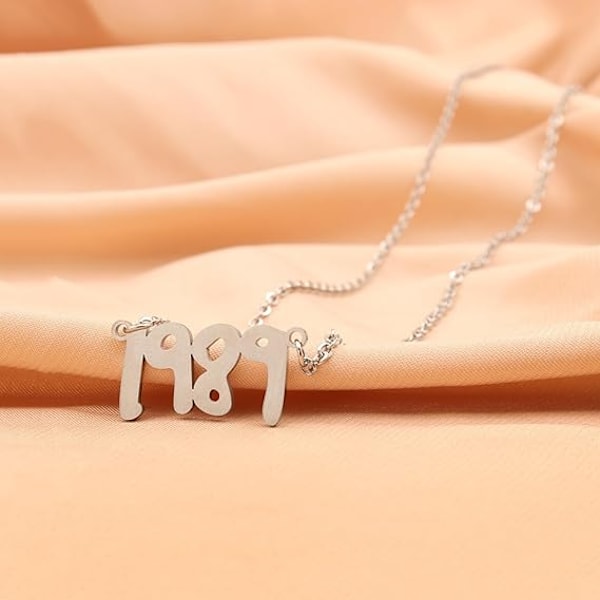 TS-inspirerat Halsband för Kvinnor SWIFTIE Silver 1989
