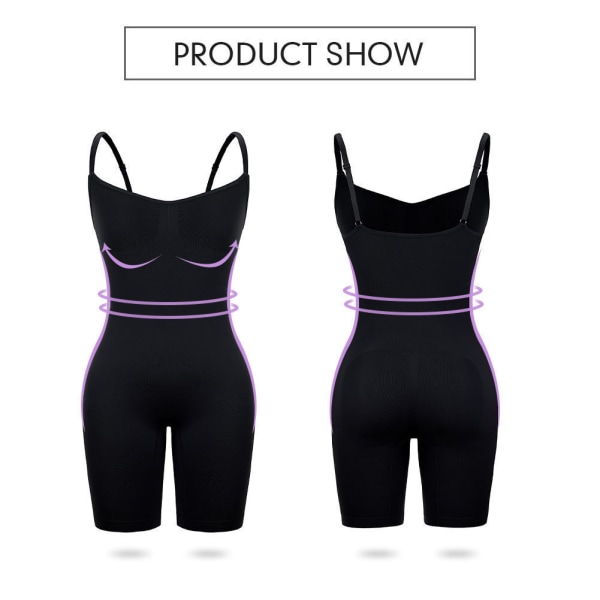 Shapewear för kvinnor Body Shaper Body Butt black L