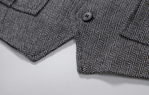 Herre Casual Singelbryst Vest Gray 2XL