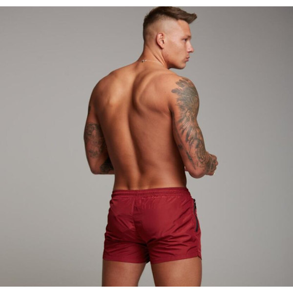 Löparsportshorts för män med fickor Red 2xl