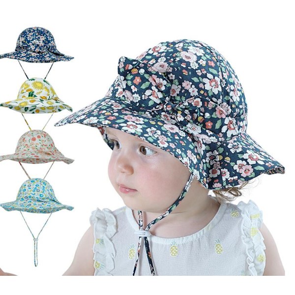 Baby sommar solskydd barn flickor hatt Butterfly 50