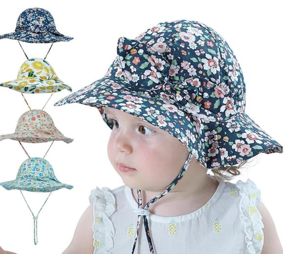 Baby sommar solskydd barn flickor hatt Cherry 50