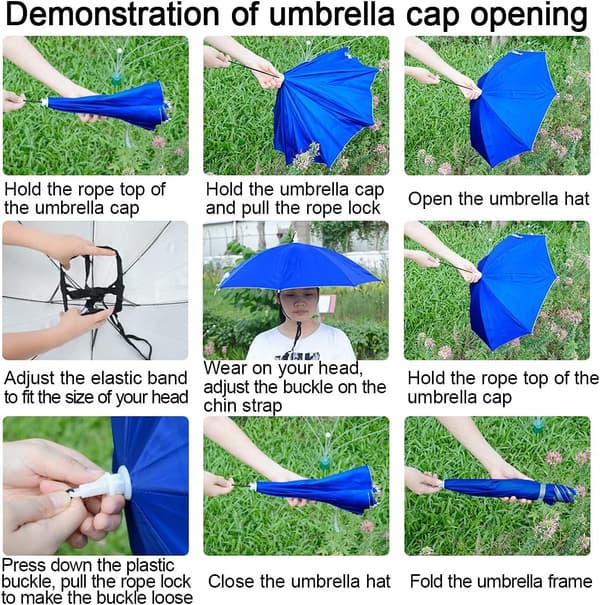 Paraplymössa Vikt Cap med löst bälte Cap Dark blue