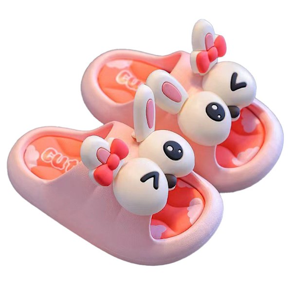 Bunny Toddler Slides Topp-Slippers for Gutter og Jenter - Barne-Slidesandaler Pink#2 34-35