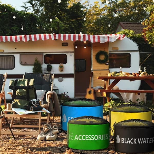 RV Slange Opbevaringspose med 4 Pak til Campingvogn 18*10IN