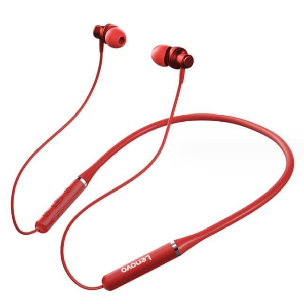 Passer til Lenovo XE05 Bluetooth-halshovedtelefon Red