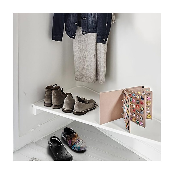 Skocharm-Visningshållare för Crocs (Inga Tillbehör Ingår) Beige
