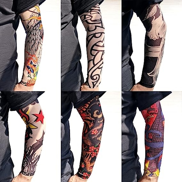 10 st tillfälliga tatueringsärmar set