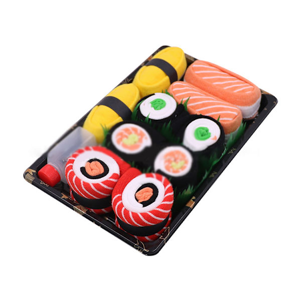 Herr Dam Sushi Strumpor Box Lax Gurka Maki 5 pair