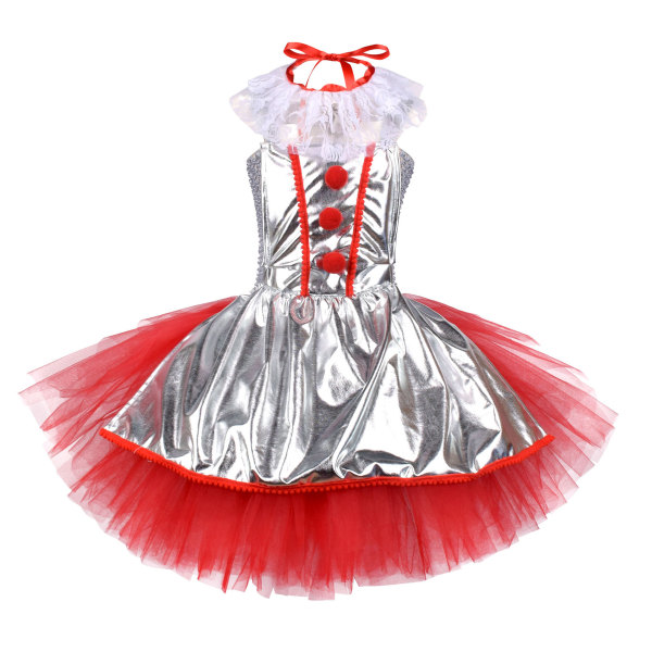 Flickor Carnival Clown Tutu Klänning Kostym 80cm